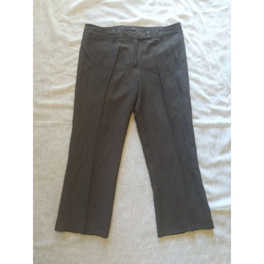 Katherine Fit Full Length Brown Charter Club Pants Size 12